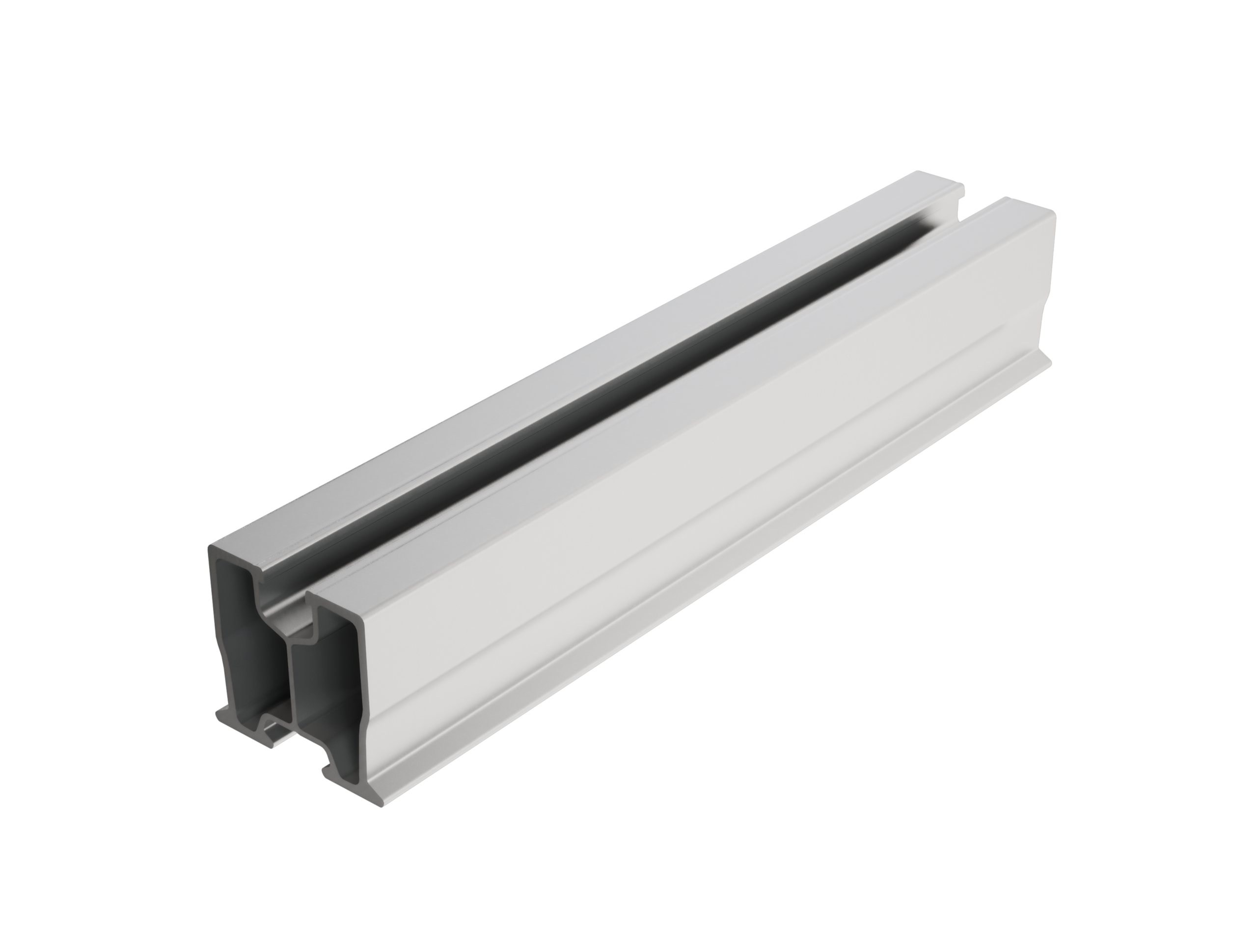 PREFA Profilschiene zur Befestigung der PV-Module.
