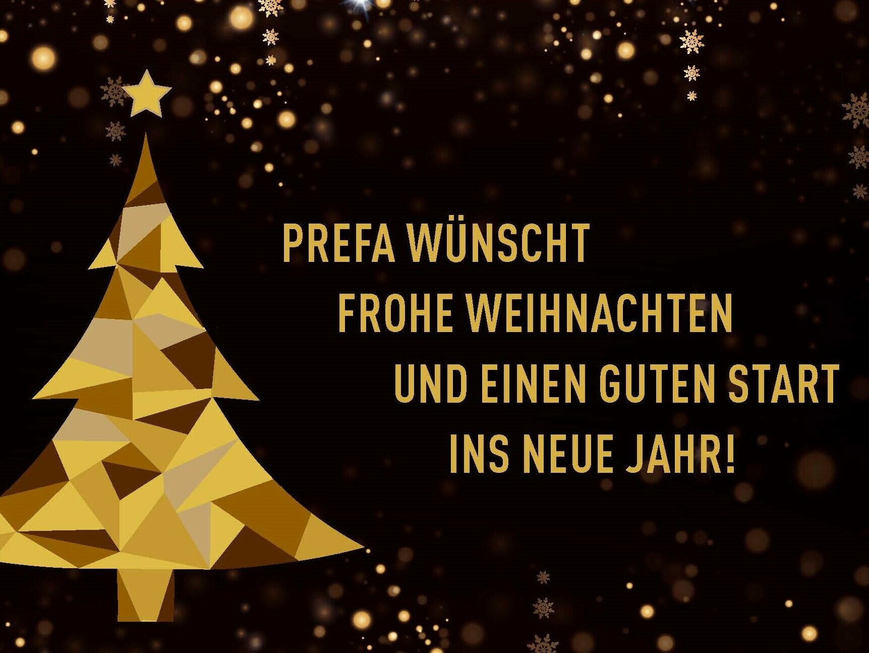 PREFA wünscht allen eine frohe und besinnliche Weihnachtszeit!