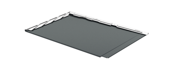 Die Abbildung zeigt eine PREFA Dachschindel DS.19.