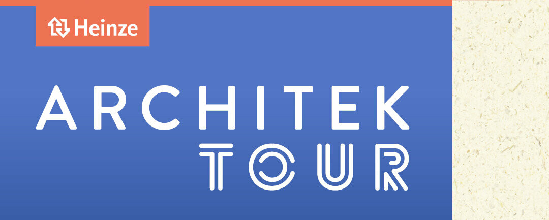 Besuchen Sie uns auf der Heinze ArchitekTOUR 2023 an drei inspirierenden Standorten