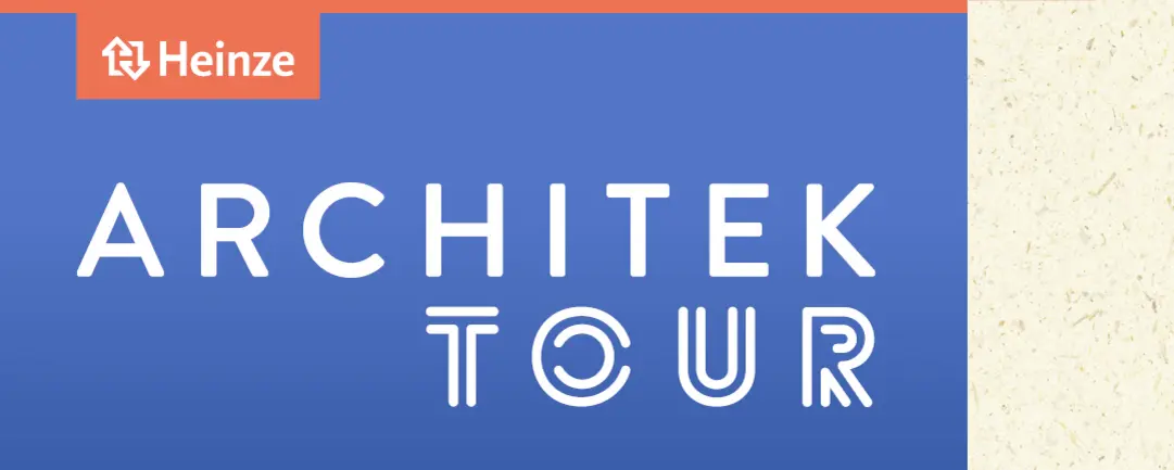 Besuchen Sie uns auf der Heinze ArchitekTOUR 2023 an drei inspirierenden Standorten