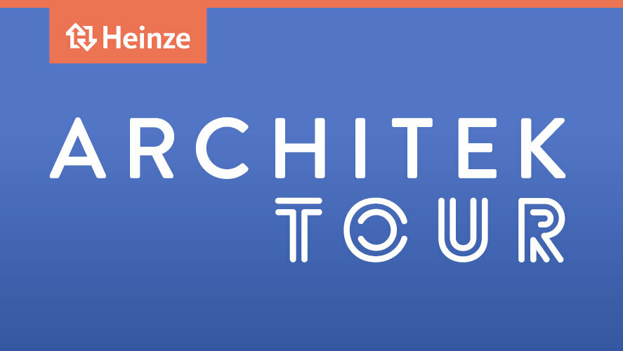 Besuchen Sie uns auf der Heinze ArchitekTOUR 2023 an drei inspirierenden Standorten