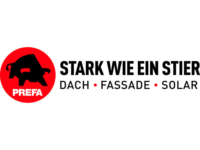 Abbildung des horizontalen PREFA Logos in Deutschland zum Download