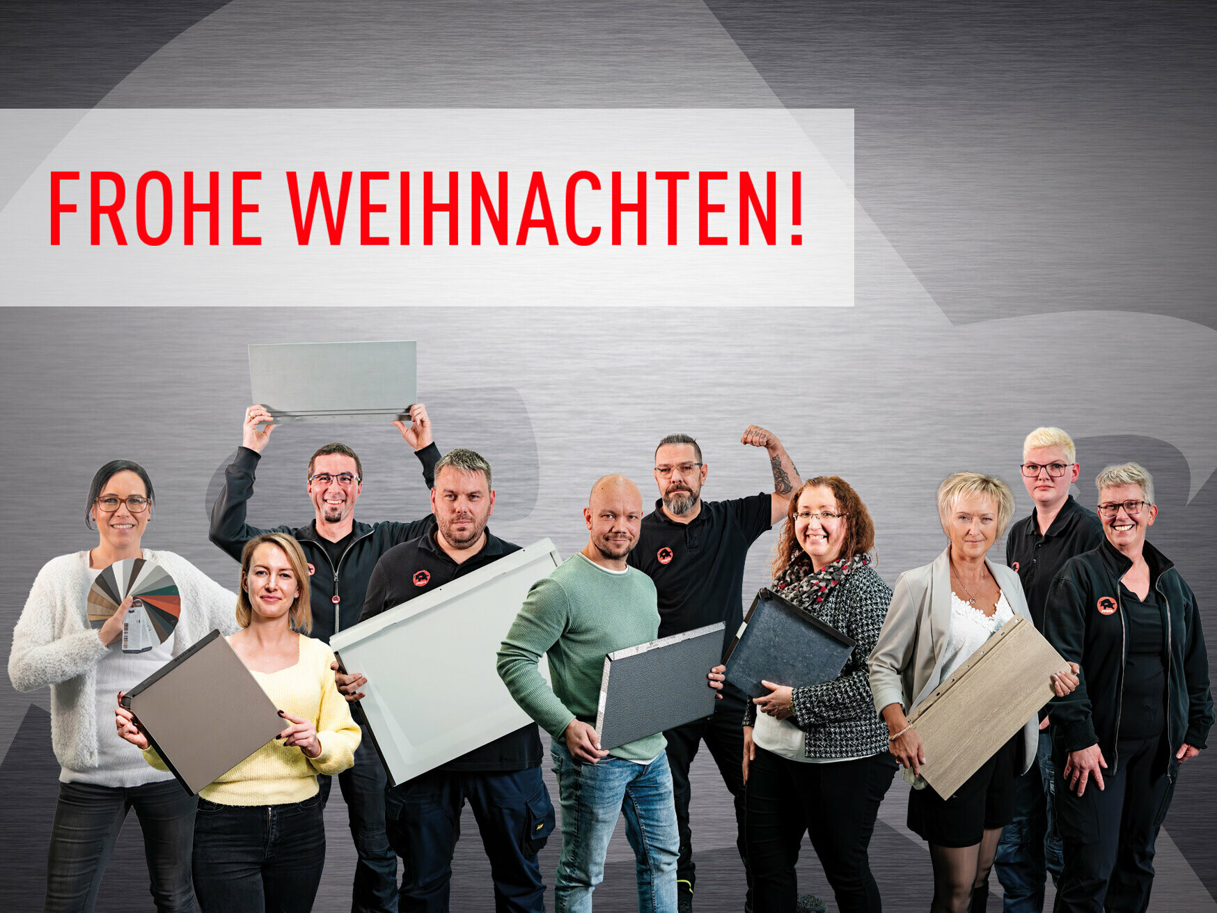 Die PREFA Mitarbeiter wünschen frohe Weihnachten!