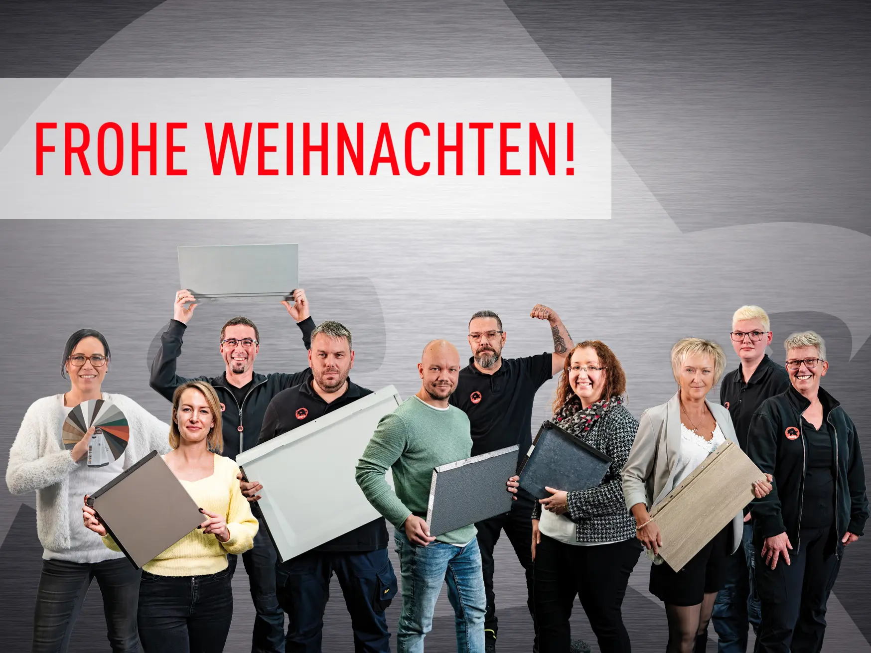 Die PREFA Mitarbeiter wünschen frohe Weihnachten!