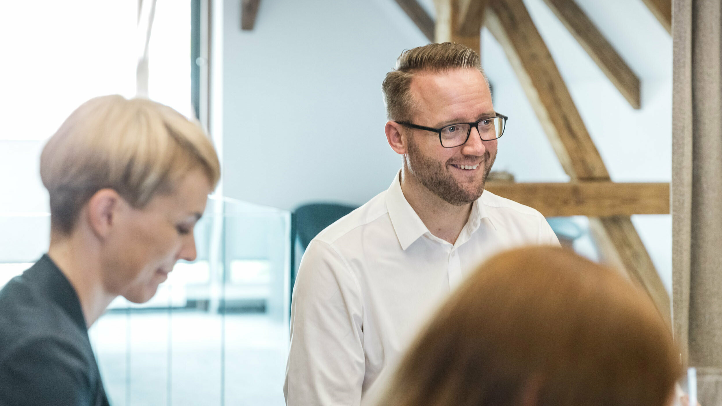 Christian Wirth, Leitung Objektberatung Österreich bei der Projektbesprechung.