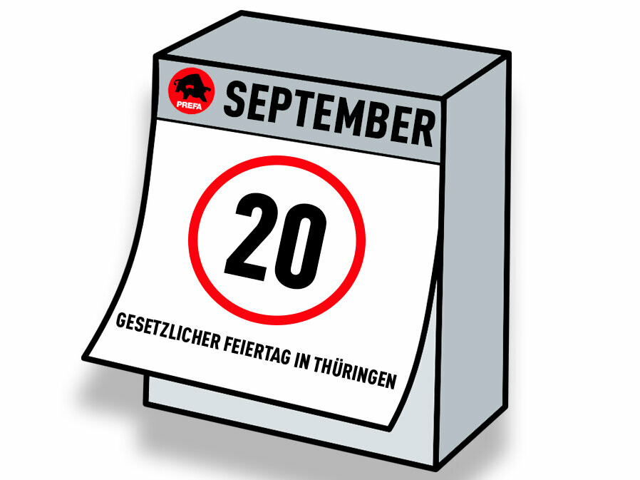 20. September ist ein gesetzlicher Feiertag in Thüringen