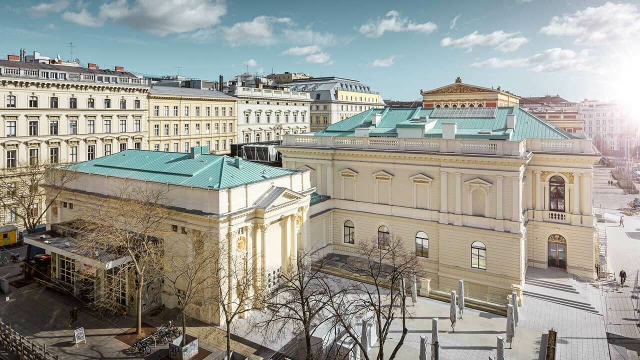 Künstlerhaus in Wien mit neuer PREFALZ Eindeckung in P.10 Patinagrün