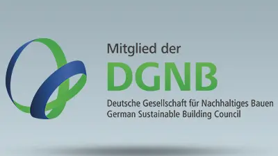 Logo der DGNB Deutsche Gesellschafft für nachhaltiges Bauen
